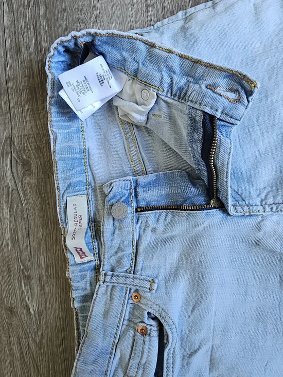 Levi's Light Blue Slim Straight Kid's Jeans - Picture 14 of 16